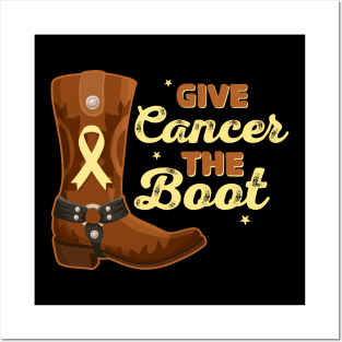 Give cancer the boot Posters and Art